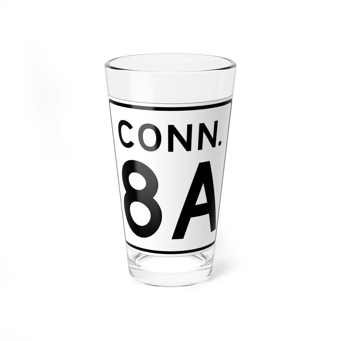 CT 8A 1956 (Connecticut) (Road Sign) Pint Glass 16oz 16oz - Go Mug Yourself