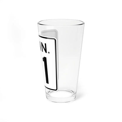 CT 91 1956 (Connecticut) (Road Sign) Pint Glass 16oz - Go Mug Yourself