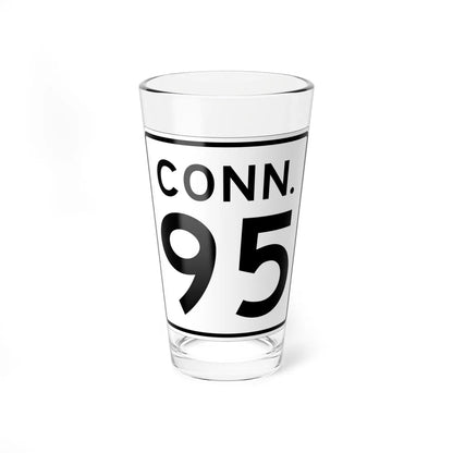 CT 95 1956 (Connecticut) (Road Sign) Pint Glass 16oz 16oz - Go Mug Yourself