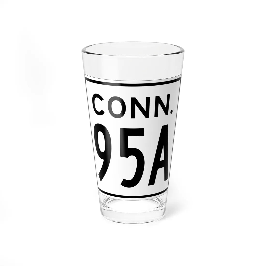 CT 95A 1956 (Connecticut) (Road Sign) Pint Glass 16oz 16oz - Go Mug Yourself