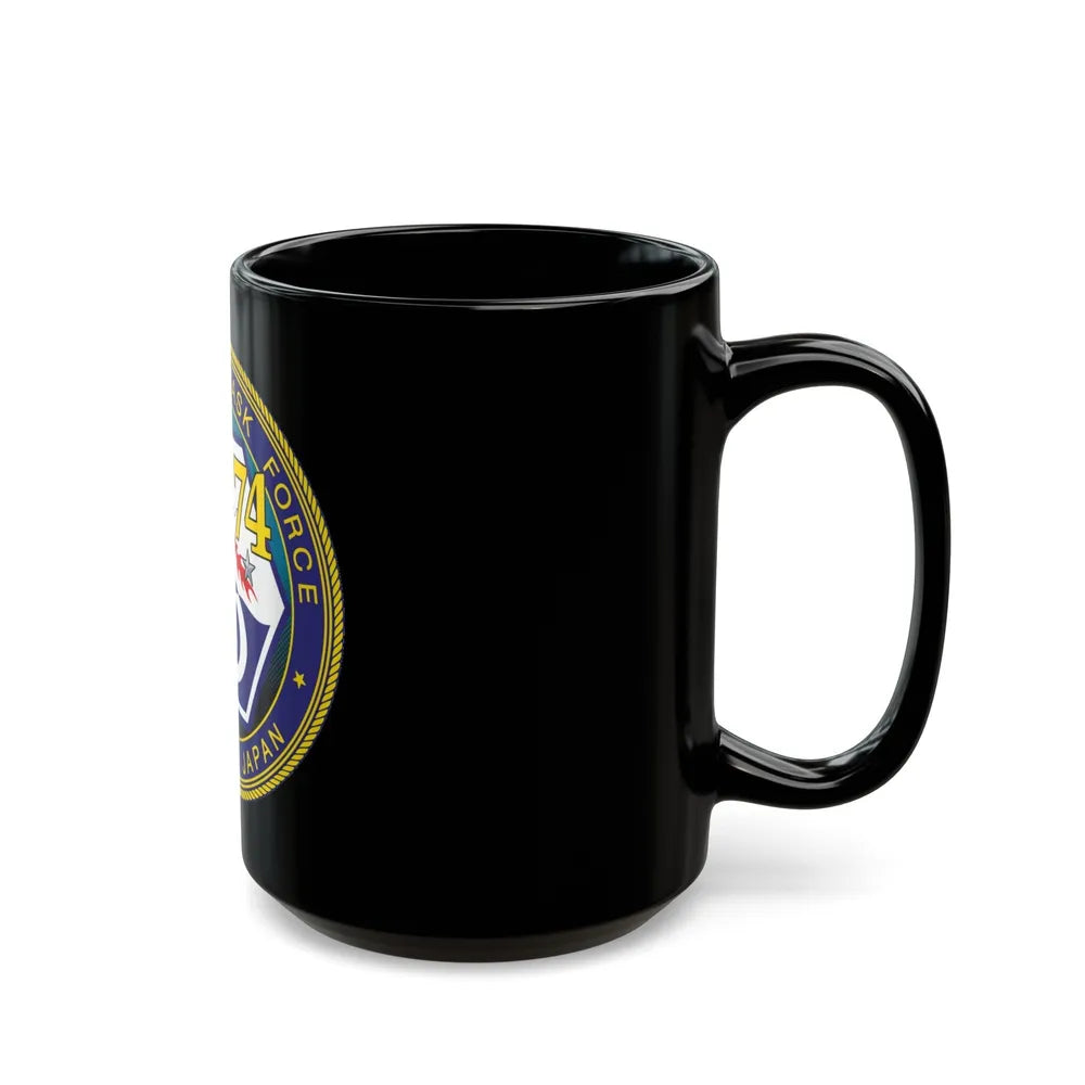 CTF 74 Yokosuka Japan Combined Task Force (U.S. Navy) Black Coffee Mug-Go Mug Yourself