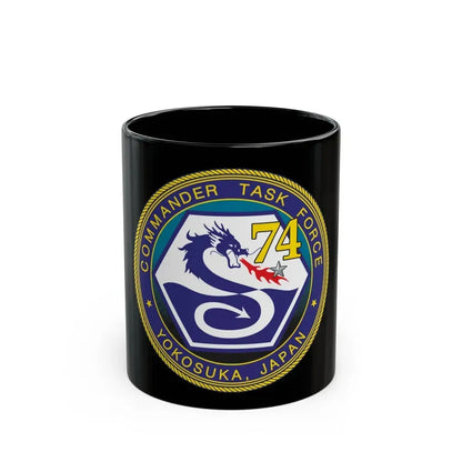 CTF 74 Yokosuka Japan Combined Task Force (U.S. Navy) Black Coffee Mug 11oz - Go Mug Yourself