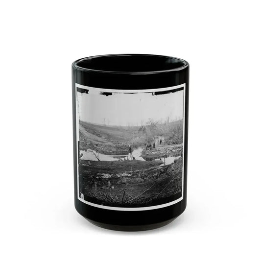 Cub Run, Va.  View With Destroyed Bridge (U.S. Civil War) Black Coffee Mug 15oz - Go Mug Yourself