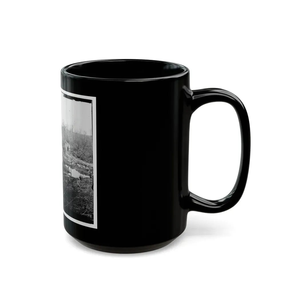 Cub Run, Va.  View With Destroyed Bridge (U.S. Civil War) Black Coffee Mug - Go Mug Yourself