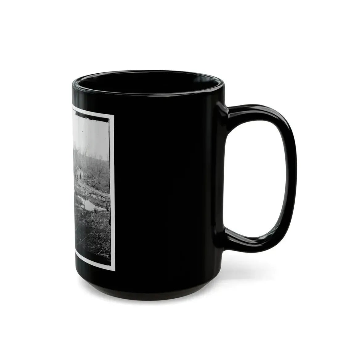 Cub Run, Va.  View With Destroyed Bridge (U.S. Civil War) Black Coffee Mug - Go Mug Yourself
