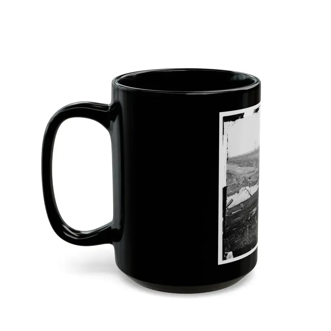 Cub Run, Va.  View With Destroyed Bridge (U.S. Civil War) Black Coffee Mug - Go Mug Yourself