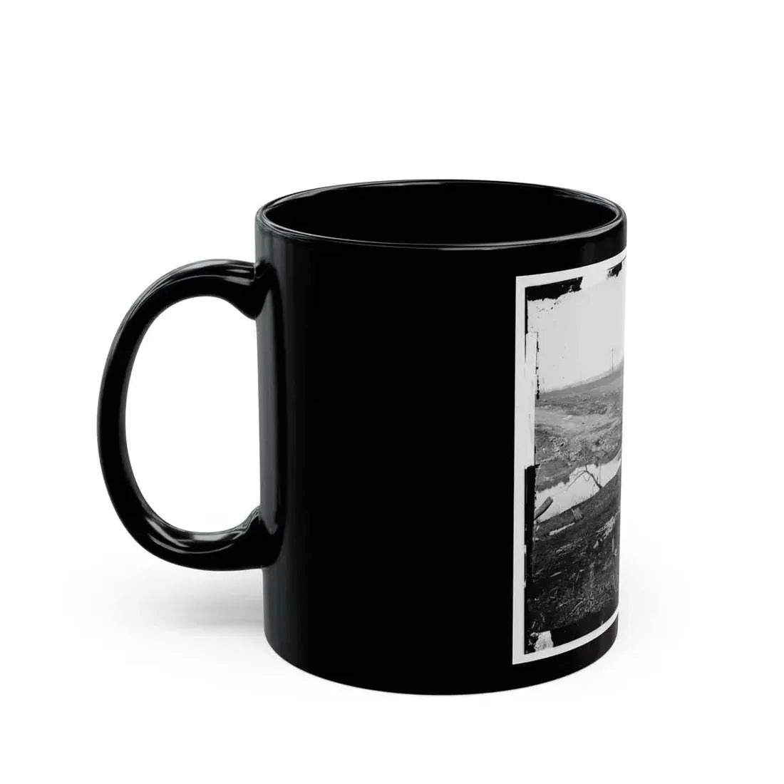 Cub Run, Va.  View With Destroyed Bridge (U.S. Civil War) Black Coffee Mug - Go Mug Yourself