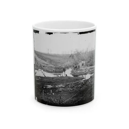 Cub Run, Va.  View With Destroyed Bridge (U.S. Civil War) White Coffee Mug 11oz - Go Mug Yourself