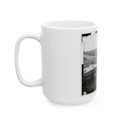 Cub Run, Va.  View With Destroyed Bridge (U.S. Civil War) White Coffee Mug - Go Mug Yourself