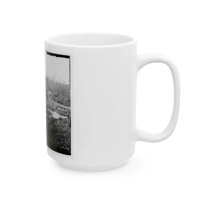 Cub Run, Va.  View With Destroyed Bridge (U.S. Civil War) White Coffee Mug - Go Mug Yourself