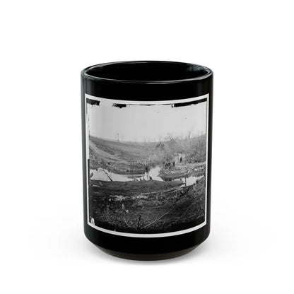 Cub Run, Va. View With Destroyed Bridge (U.S. Civil War) Black Coffee Mug-15oz-Go Mug Yourself