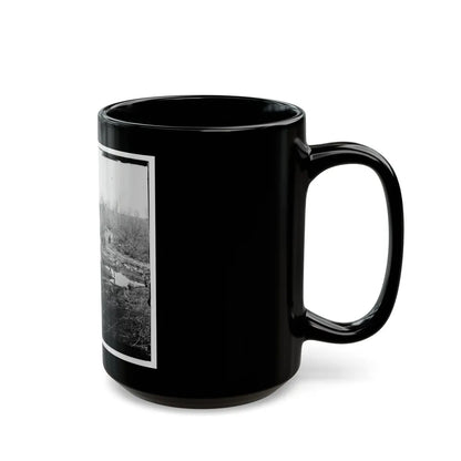 Cub Run, Va. View With Destroyed Bridge (U.S. Civil War) Black Coffee Mug-Go Mug Yourself