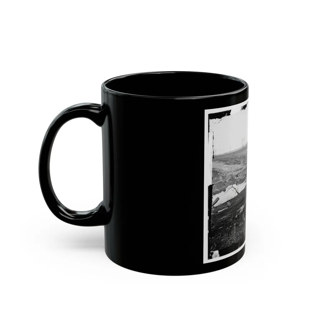 Cub Run, Va. View With Destroyed Bridge (U.S. Civil War) Black Coffee Mug-Go Mug Yourself