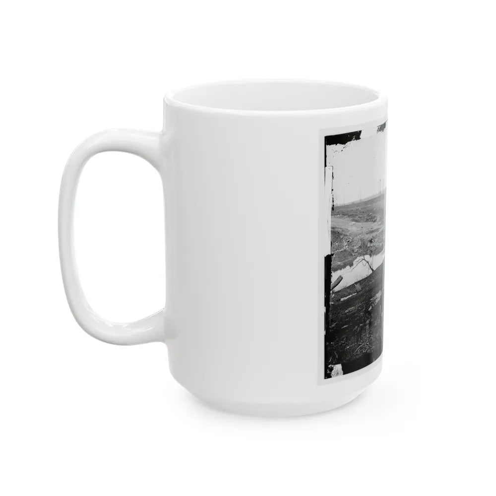 Cub Run, Va. View With Destroyed Bridge (U.S. Civil War) White Coffee Mug-Go Mug Yourself