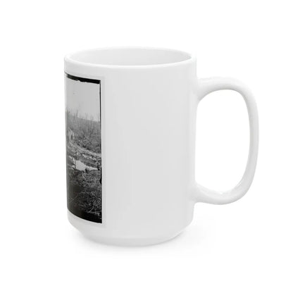 Cub Run, Va. View With Destroyed Bridge (U.S. Civil War) White Coffee Mug-Go Mug Yourself