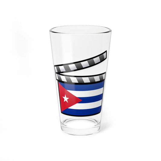Cuba film clapperboard (Cuba) Pint Glass 16oz 16oz - Go Mug Yourself