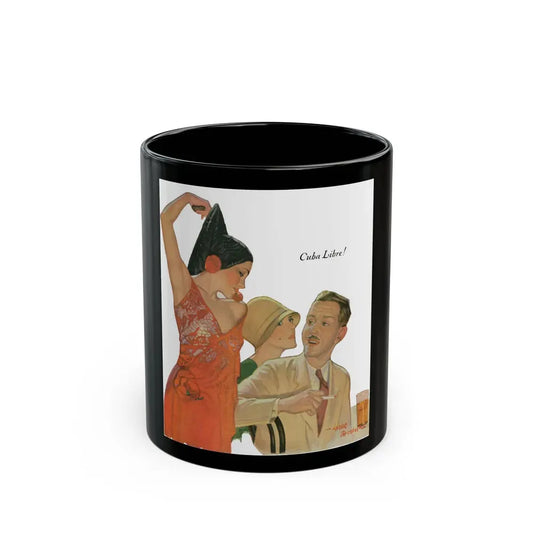 Cuba Libre, Liberty magazine cover, March 2, 1929 - Black Coffee Mug 11oz - Go Mug Yourself