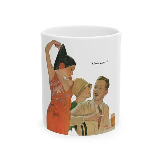 Cuba Libre, Liberty magazine cover, March 2, 1929 - White Coffee Mug 11oz - Go Mug Yourself