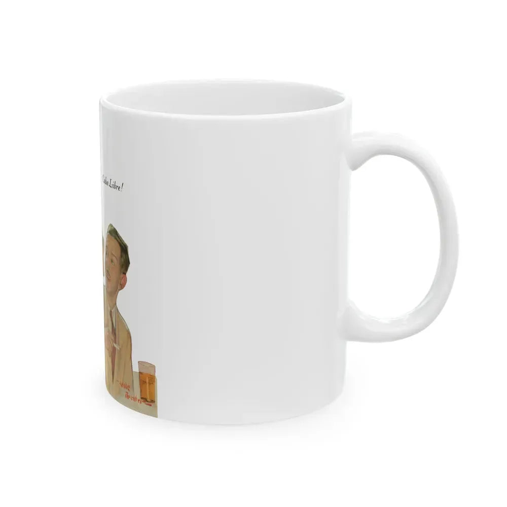 Cuba Libre, Liberty magazine cover, March 2, 1929 - White Coffee Mug - Go Mug Yourself