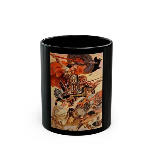 Cuchulain in Battle, The Century Magazine, January 1907 - Black Coffee Mug 11oz - Go Mug Yourself