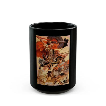 Cuchulain in Battle, The Century Magazine, January 1907 - Black Coffee Mug 15oz - Go Mug Yourself