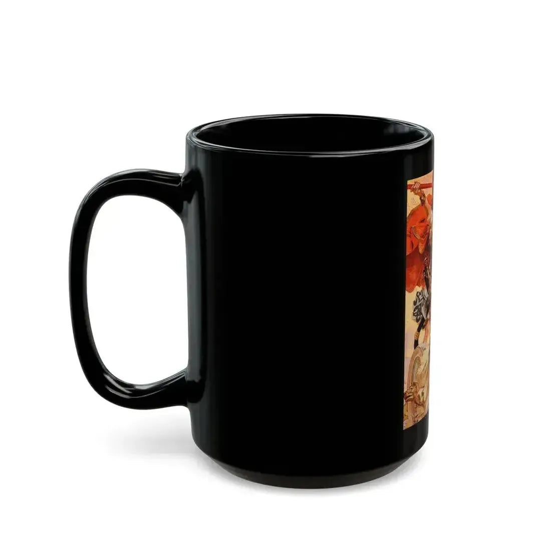Cuchulain in Battle, The Century Magazine, January 1907 - Black Coffee Mug - Go Mug Yourself