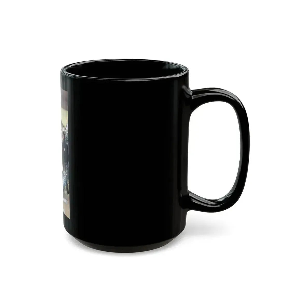 Cuddling in the Cold, Esquire magazine cover, February 1947 - Black Coffee Mug - Go Mug Yourself