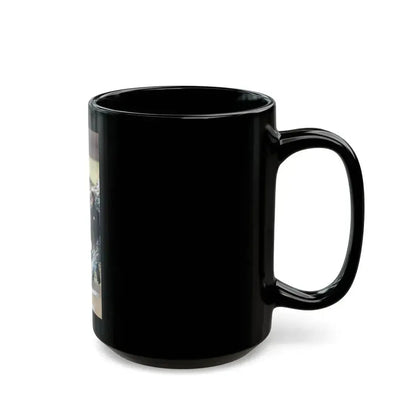 Cuddling in the Cold, Esquire magazine cover, February 1947 - Black Coffee Mug - Go Mug Yourself