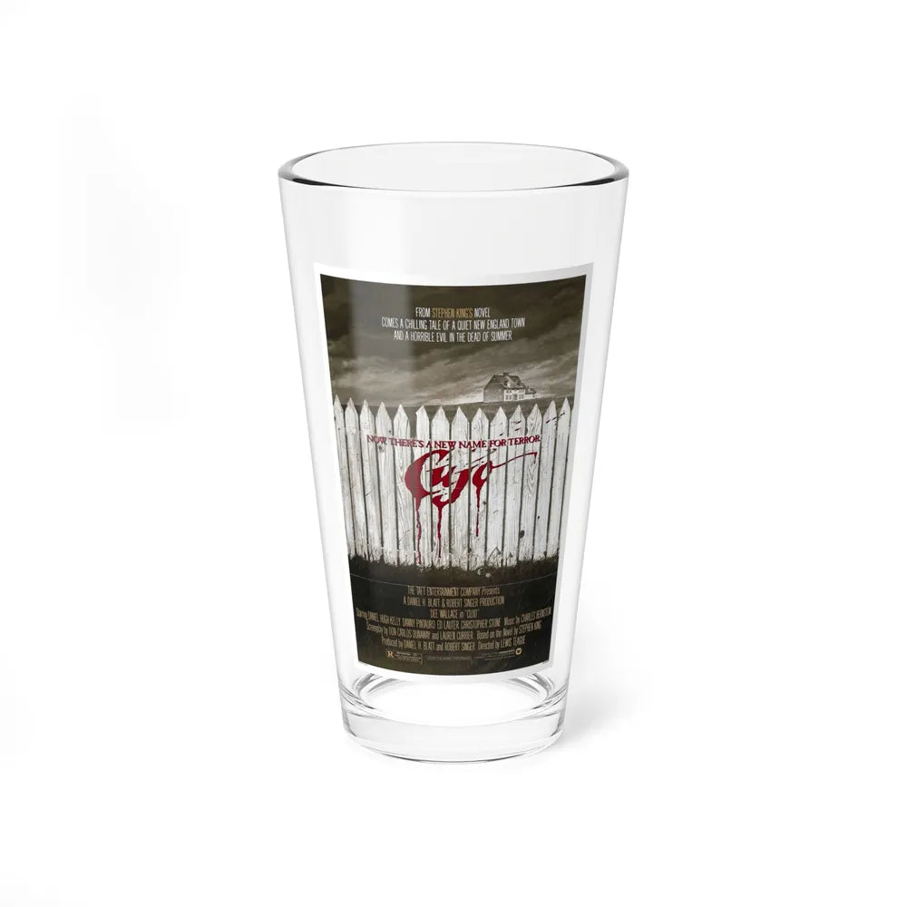 CUJO (TEASER) 1983 Movie Poster - Pint Glass 16oz-16oz-Go Mug Yourself