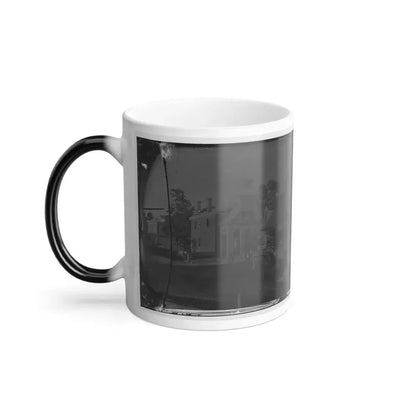 Culpeper Court House, Va.  Court House, With a Group of Confederates Captured at Cedar Mountain on Balcony (U.S. Civil War) Color Changing Coffee Mug 11oz - Go Mug Yourself