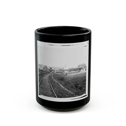 Culpeper Court House, Va. Freight Train On Orange And Alexandria Railroad (U.S. Civil War) Black Coffee Mug 15oz - Go Mug Yourself