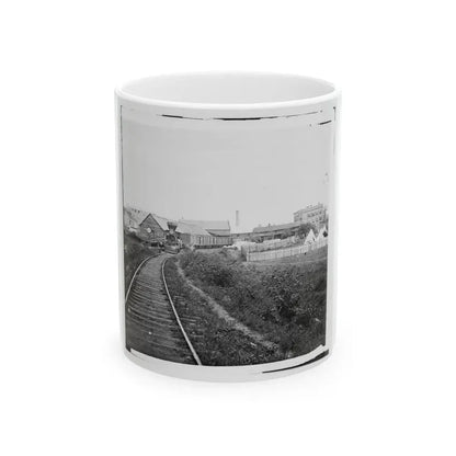 Culpeper Court House, Va. Freight Train On Orange And Alexandria Railroad (U.S. Civil War) White Coffee Mug 11oz - Go Mug Yourself