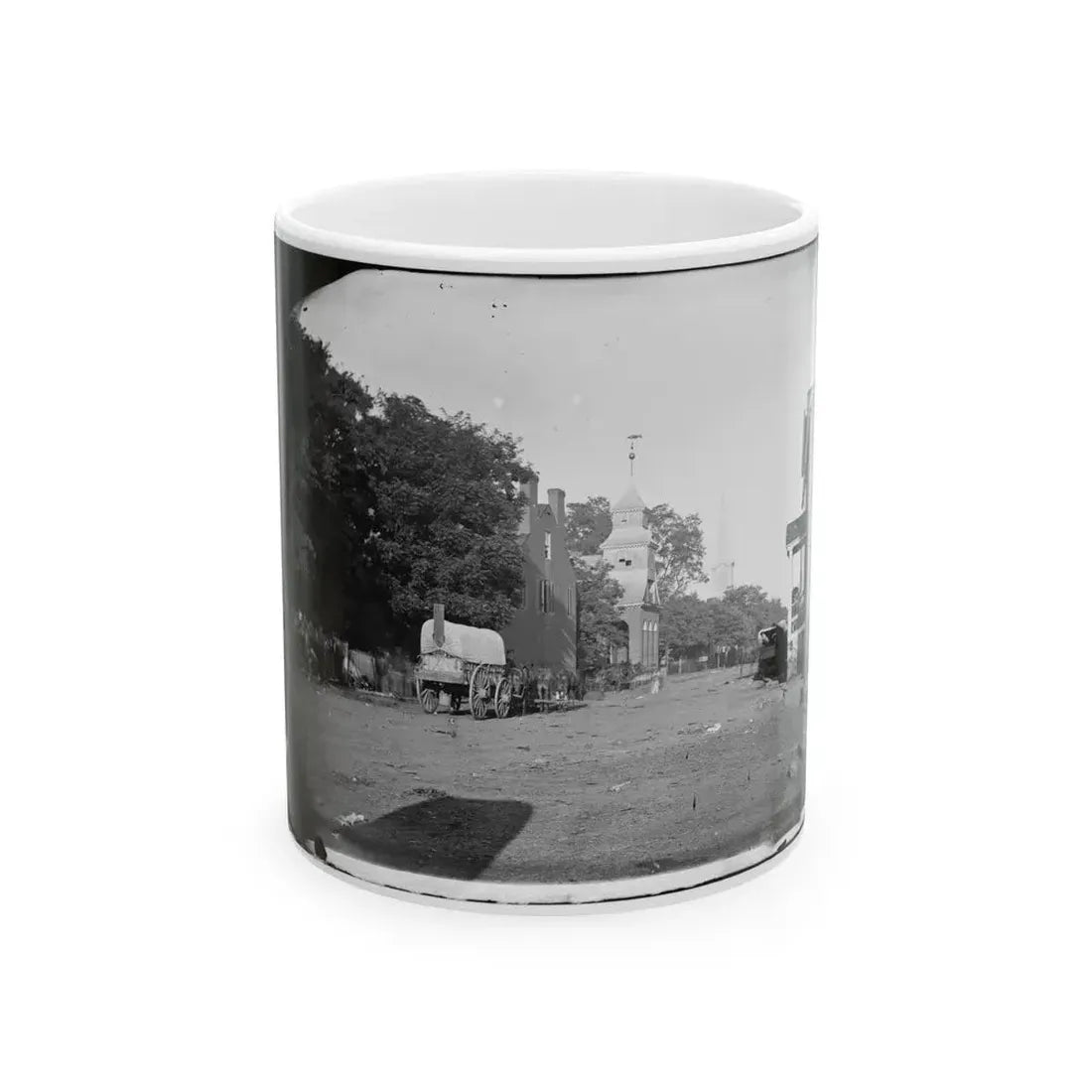 Culpeper Court House, Va. Street Scene (U.S. Civil War) White Coffee Mug 11oz - Go Mug Yourself