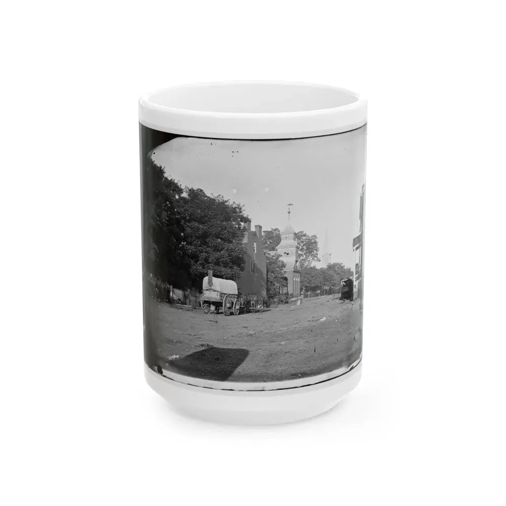 Culpeper Court House, Va. Street Scene (U.S. Civil War) White Coffee Mug 15oz - Go Mug Yourself