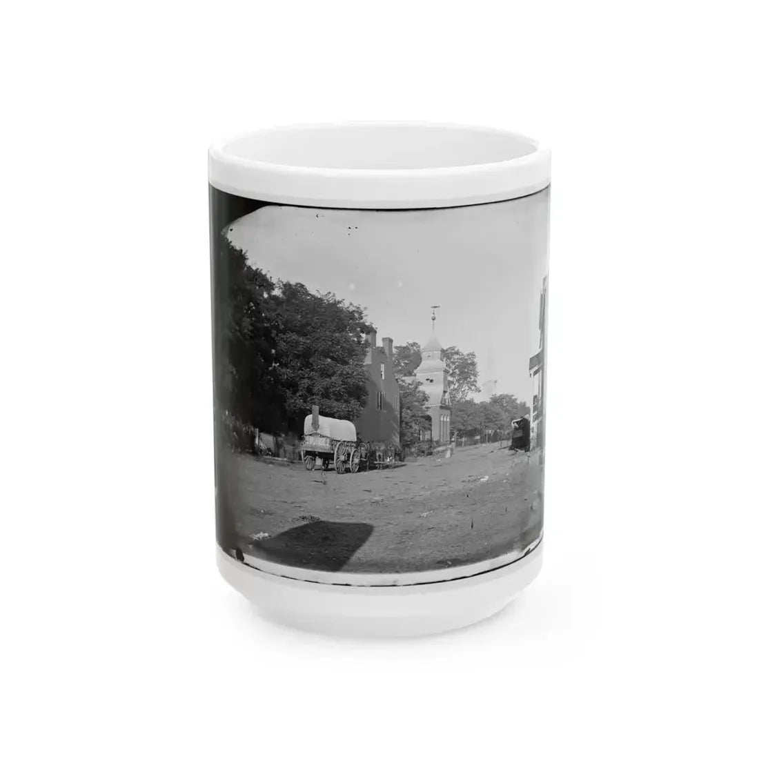 Culpeper Court House, Va. Street Scene (U.S. Civil War) White Coffee Mug 15oz - Go Mug Yourself