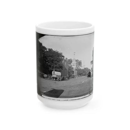 Culpeper Court House, Va. Street Scene (U.S. Civil War) White Coffee Mug 15oz - Go Mug Yourself
