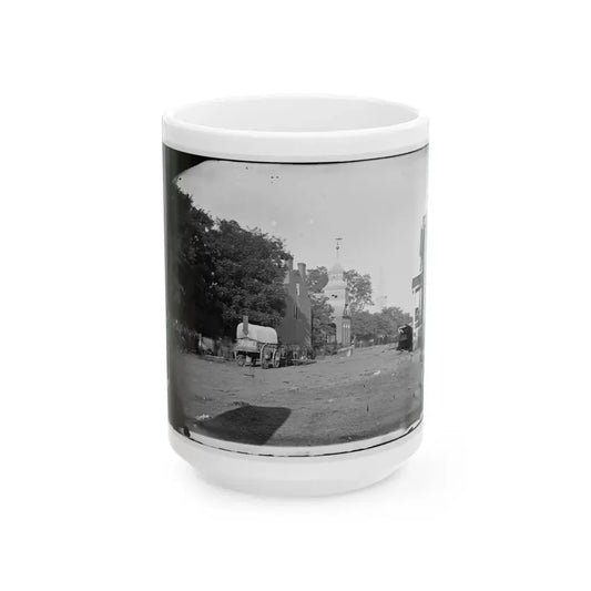 Culpeper Court House, Va. Street Scene (U.S. Civil War) White Coffee Mug 15oz - Go Mug Yourself