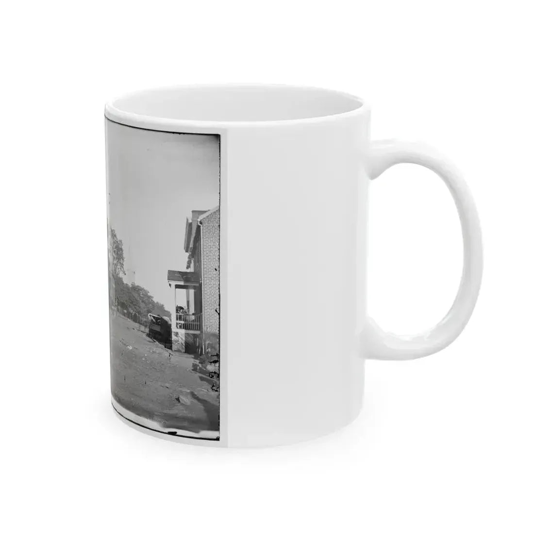 Culpeper Court House, Va. Street Scene (U.S. Civil War) White Coffee Mug - Go Mug Yourself