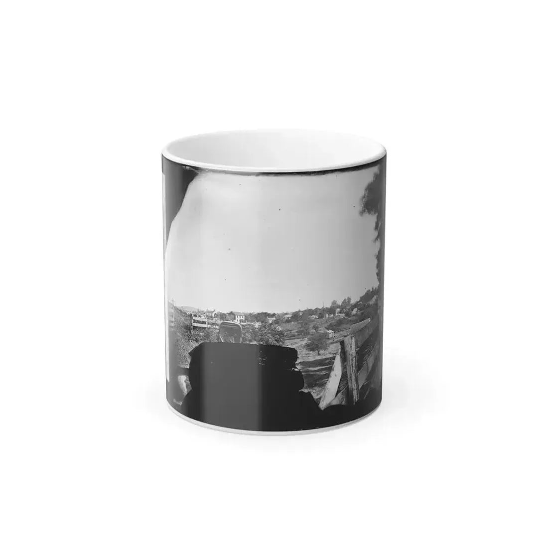 Culpeper, Va. Approach to Town, With Photographer's Wagon in Foreground (U.S. Civil War) Color Changing Coffee Mug 11oz Default Title 11oz - Go Mug Yourself