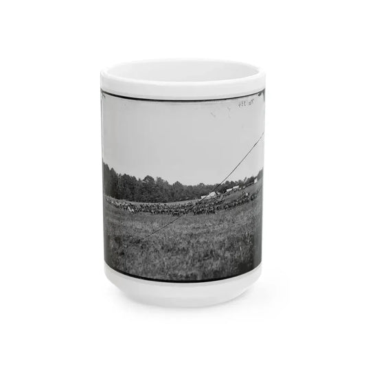 Culpeper, Va. Battery A, 4th U.S. Artillery, Robertson's Brigade (U.S. Civil War) White Coffee Mug 15oz - Go Mug Yourself