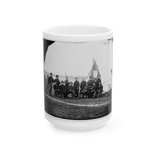 Culpeper, Va. Brig. Gen. Henry Prince Of The 2d Division, 3d Corps, And Staff (U.S. Civil War) White Coffee Mug 15oz - Go Mug Yourself