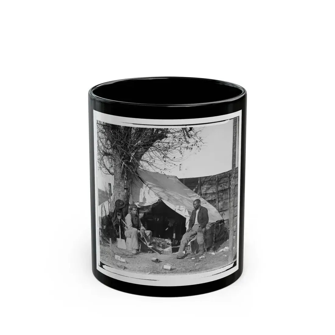 Culpeper, Va.  Contrabands (U.S. Civil War) Black Coffee Mug 11oz - Go Mug Yourself