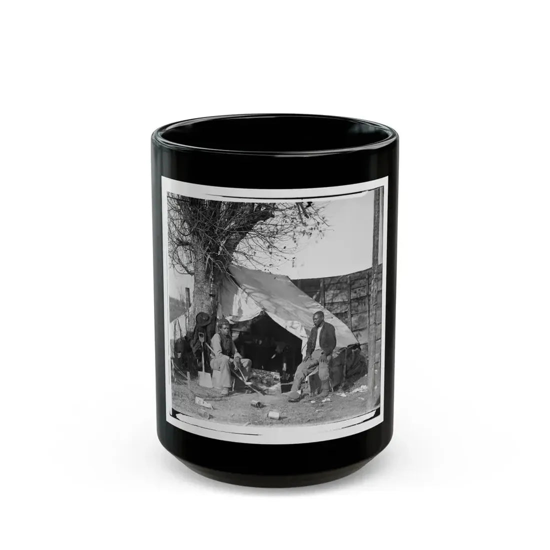 Culpeper, Va.  Contrabands (U.S. Civil War) Black Coffee Mug 15oz - Go Mug Yourself