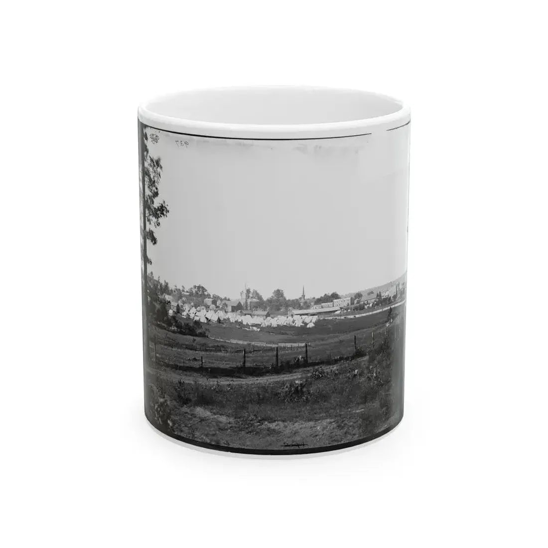 Culpeper, Va. Encampment On The Edge Of Town (U.S. Civil War) White Coffee Mug 11oz - Go Mug Yourself