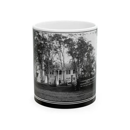 Culpeper, Va. Gen. George G. Meade's Headquarters, Wallack's House (U.S. Civil War) White Coffee Mug 11oz - Go Mug Yourself