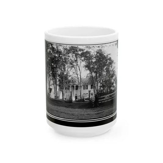 Culpeper, Va. Gen. George G. Meade's Headquarters, Wallack's House (U.S. Civil War) White Coffee Mug 15oz - Go Mug Yourself