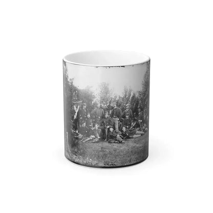 Culpeper, Va. Gen Robert O. Tyler and Staff of the Artillery Reserve; Another View (U.S. Civil War) Color Changing Coffee Mug 11oz Default Title 11oz - Go Mug Yourself