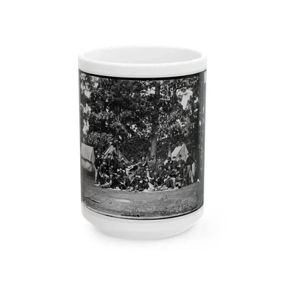 Culpeper, Va. Officers Of The U.S. Horse Artillery Brigade Commanded By Capt. James M. Robertson (U.S. Civil War) White Coffee Mug 15oz - Go Mug Yourself