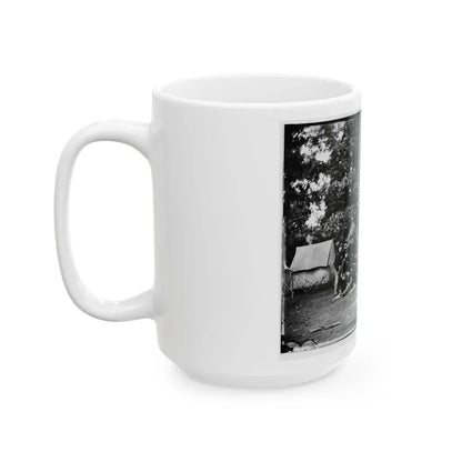 Culpeper, Va. Officers Of The U.S. Horse Artillery Brigade Commanded By Capt. James M. Robertson (U.S. Civil War) White Coffee Mug - Go Mug Yourself