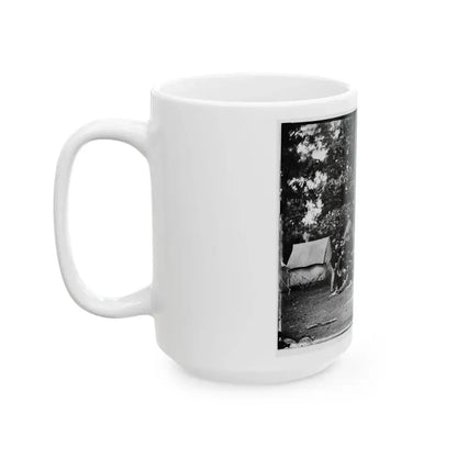 Culpeper, Va. Officers Of The U.S. Horse Artillery Brigade Commanded By Capt. James M. Robertson (U.S. Civil War) White Coffee Mug - Go Mug Yourself